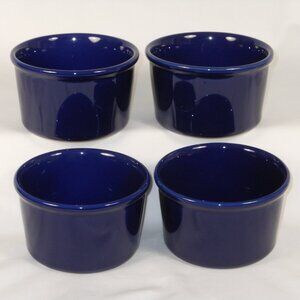 4 ramekin dishes. Chantal 93-RM08 dark blue